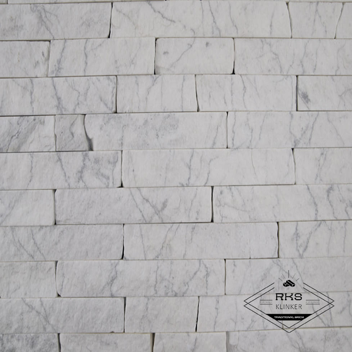 Фасадный камень Полоса - Мрамор Bianco Carrara в Воронеже